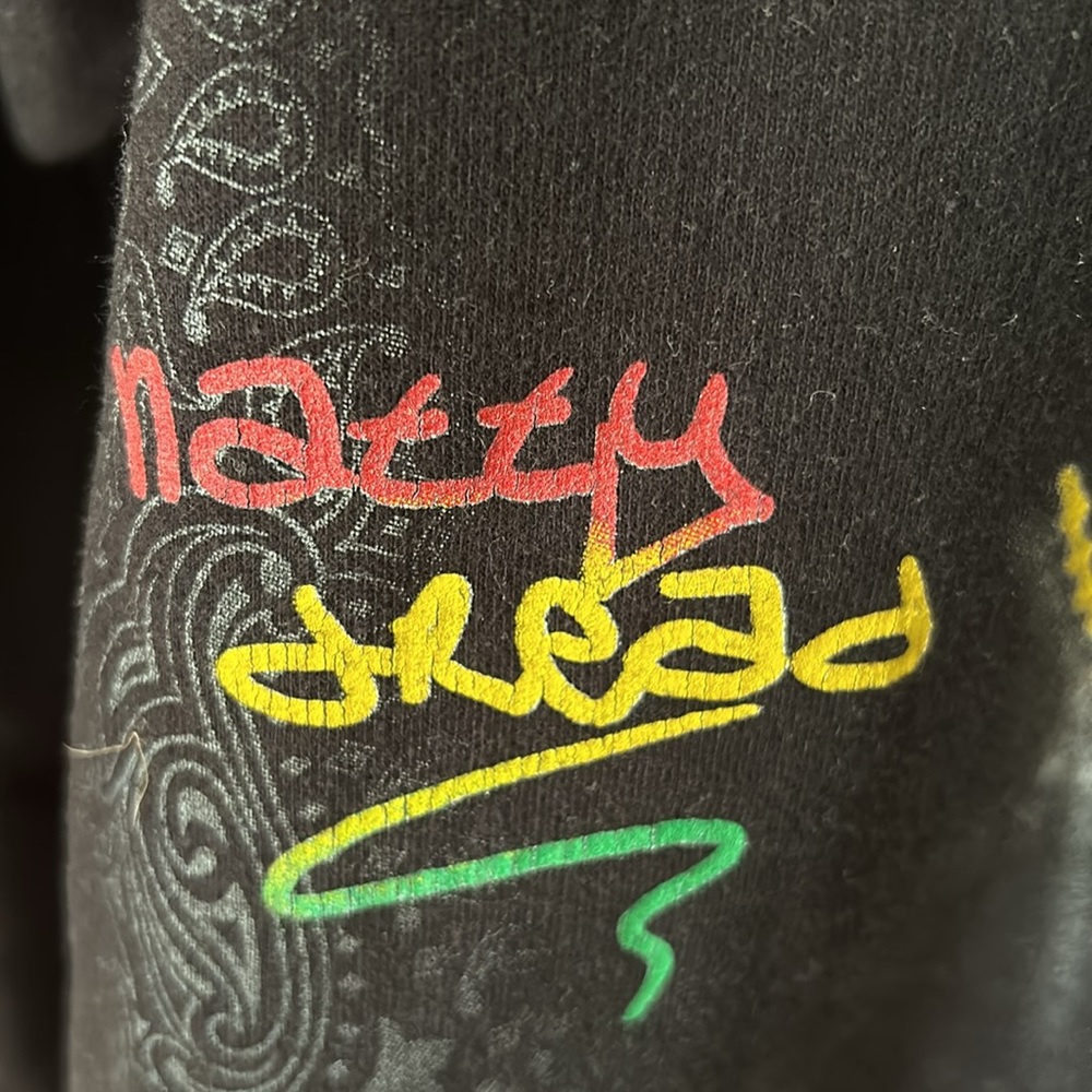 Bob Marley Vintage Sweatshirt Crew Top Natty Dread Reggae Music Rasta Large - Picture 2 of 8
